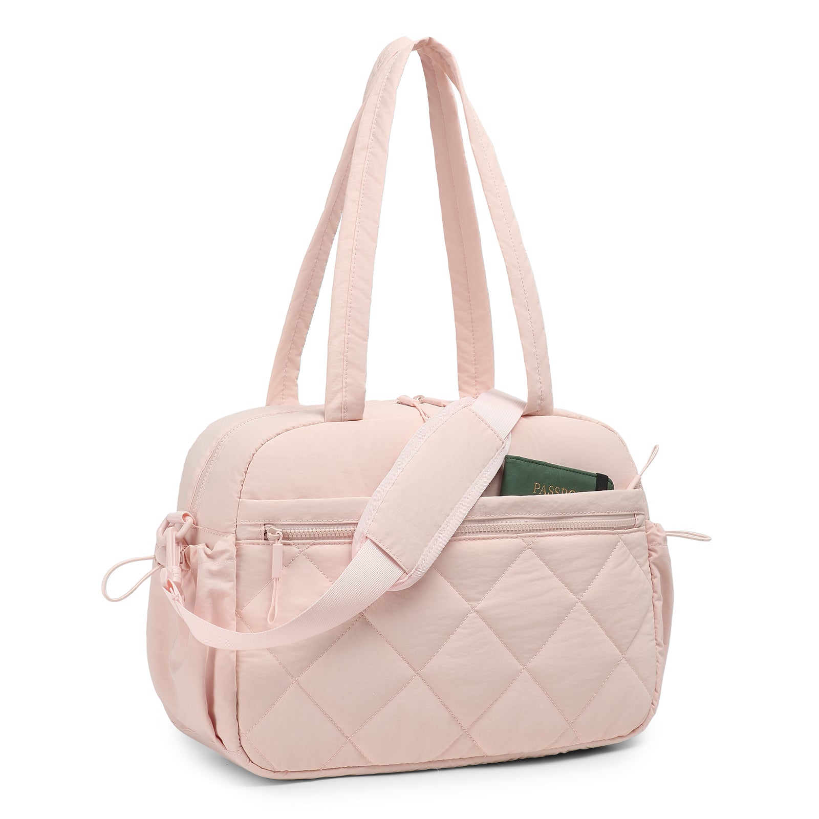 Women's travel handbag, gym bag, with waterproof pockets, carry-on, weekend travel bag, waterproof, sports and gym bag, suitable for sports and fitness