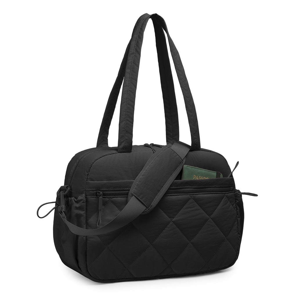 Women's travel handbag, gym bag, with waterproof pockets, carry-on, weekend travel bag, waterproof, sports and gym bag, suitable for sports and fitness