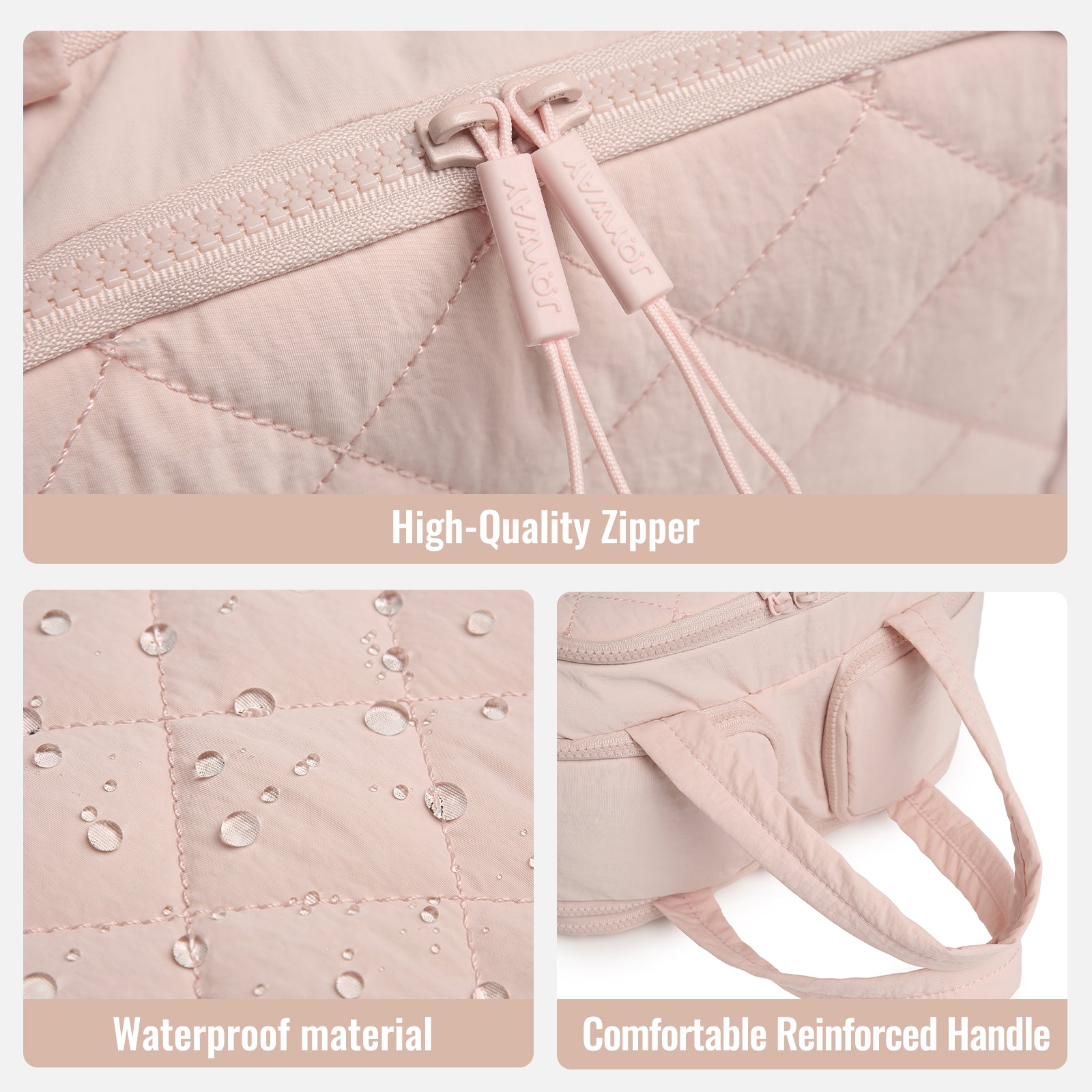 Travel toiletry bag, lightweight, large capacity, expandable, designed for women, fluffy cosmetic bag with handle, suitable for storing accessories, essentials and toiletries.