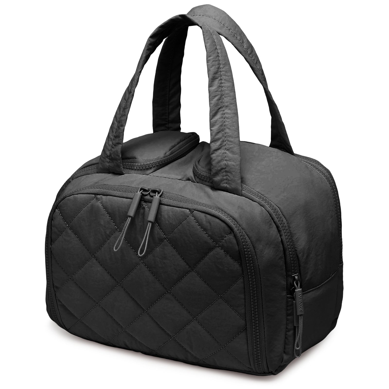 Travel toiletry bag, lightweight, large capacity, expandable, designed for women, fluffy cosmetic bag with handle, suitable for storing accessories, essentials and toiletries.